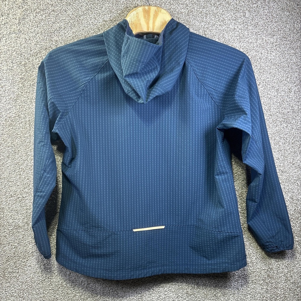 Eddie Bauer Jacket Womens T2XL Blue Hooded Lightweight Windbreaker Zip Pockets - Picture 8 of 8
